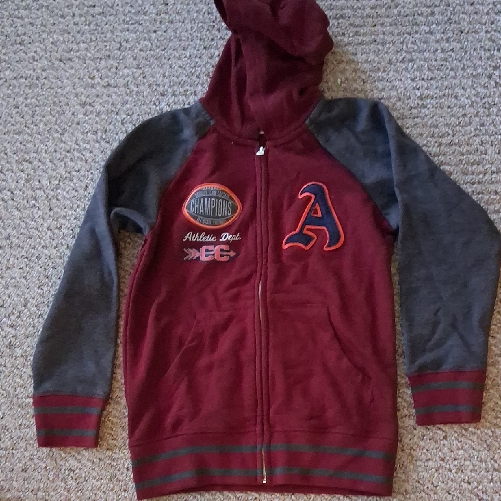 Canyon River Blues Burgandy and Gray Kids Boys Hoodie